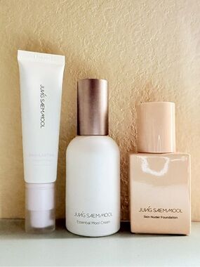 Jung Saem Mool Base Makeup Set - Foundation, Mool Cream, Primer